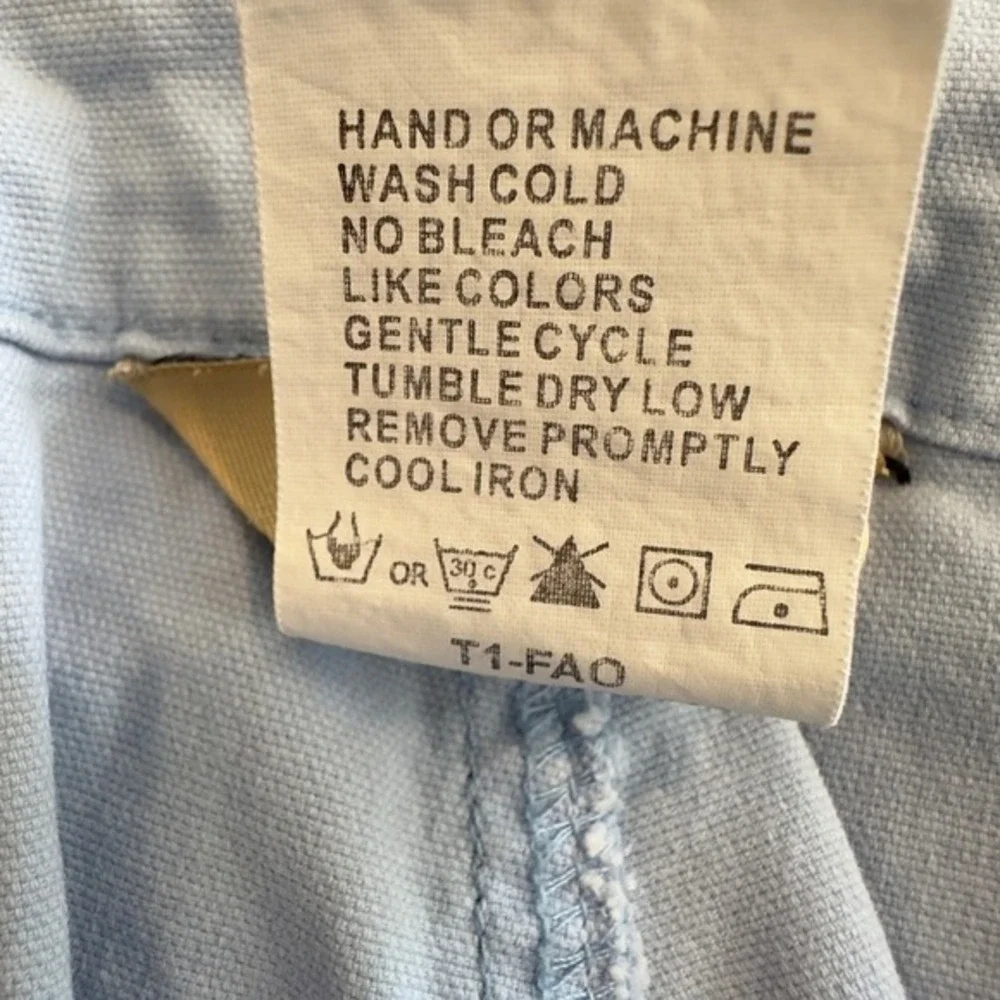 Woolrich Womens Chambray Utility Shorts Light Blue Size‎ 10 Cotton Stretch 3509